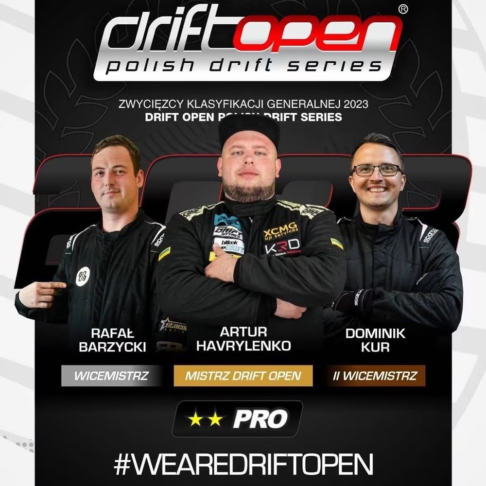 Oficjalna grafika Drift Open 2023 — Rafał Barzycki wicemistrzem klasy PRO